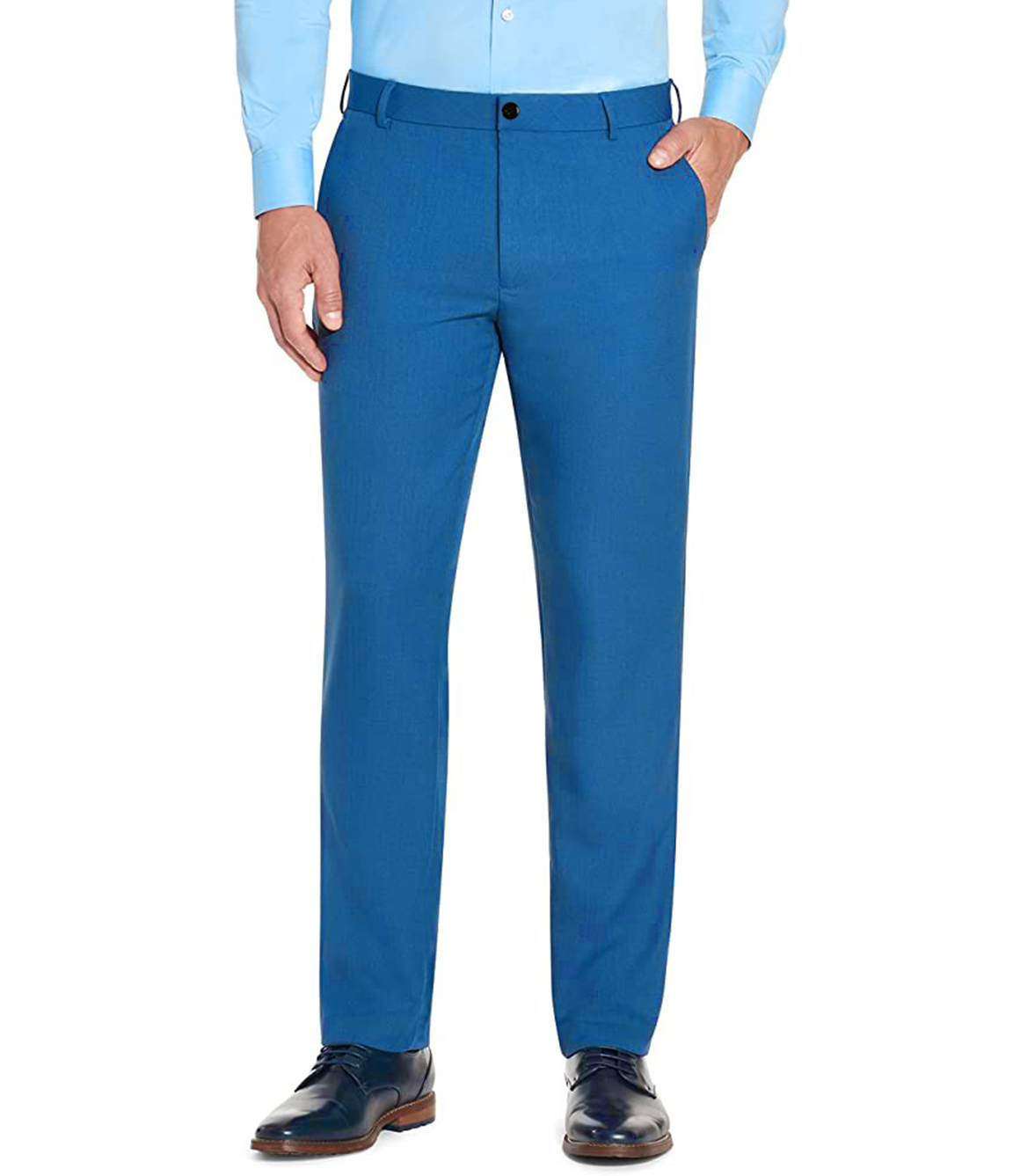 Microfiber Unisex Scrub Pant 2 side Pockets with Belt Loops and Zip with Half Elastic Waistband