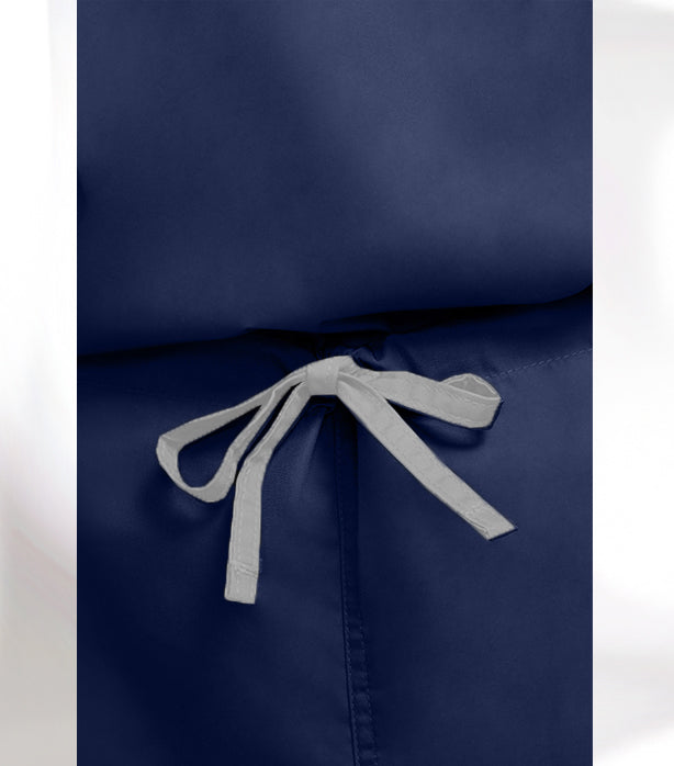 Microfiber Unisex Scrub Set - 2 Pockets, Half Sleeves (1-Pocket Top & 1-Pocket Pant)