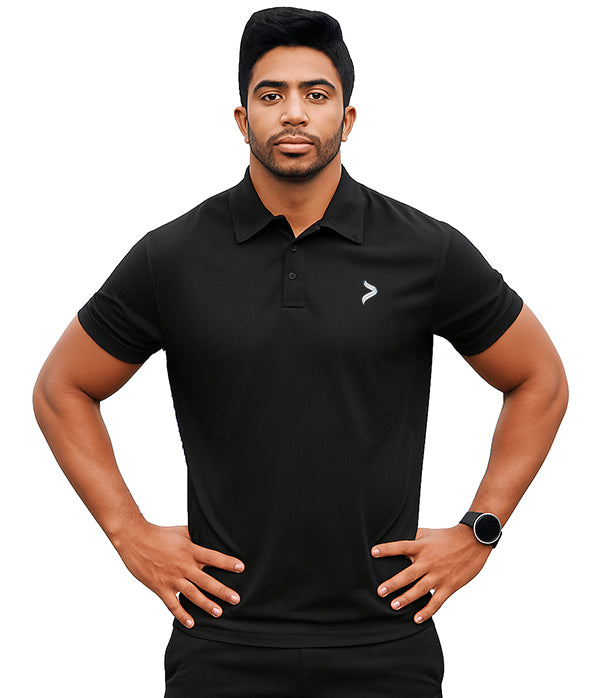 Men's Apex Polo T-Shirt - Mesh Polyester Fabric