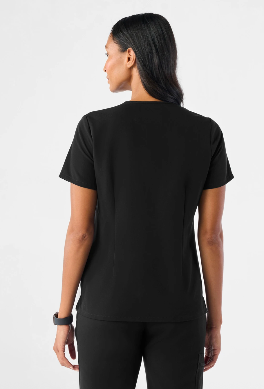 PW:MedEase DriFit Stretch Fabric Unisex Scrub Set (V-Neck Pocketless Top & Straight Legs 2 Side Pocket Pants)