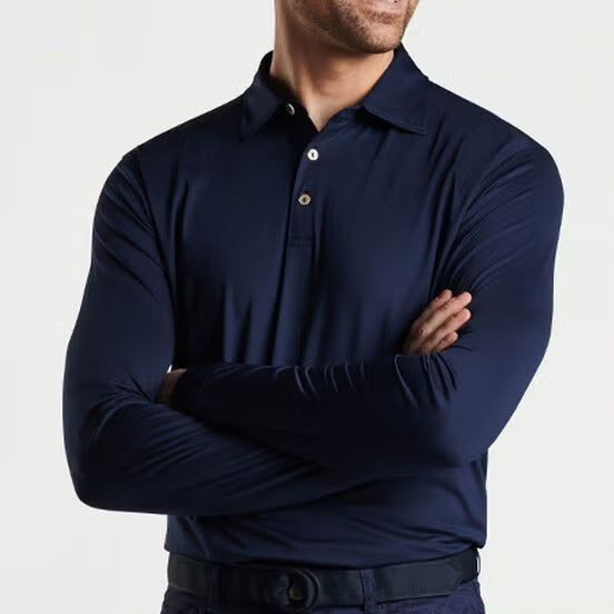PW: DriFit Glide Polo - Full Sleeves | Dri-Fit Stretch Casual Athletic Polo