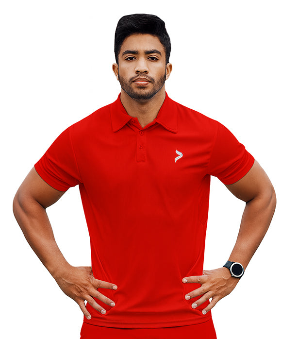Men's Apex Polo T-Shirt - Mesh Polyester Fabric