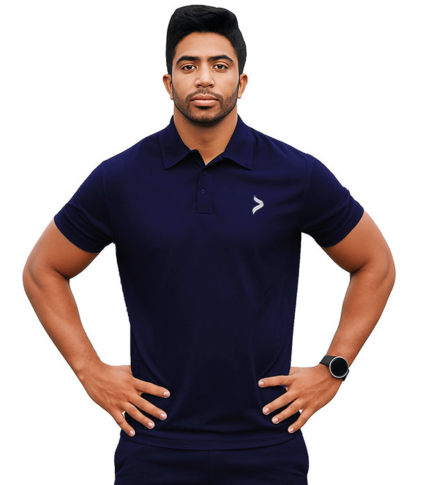 Men's Apex Polo T-Shirt - Mesh Polyester Fabric