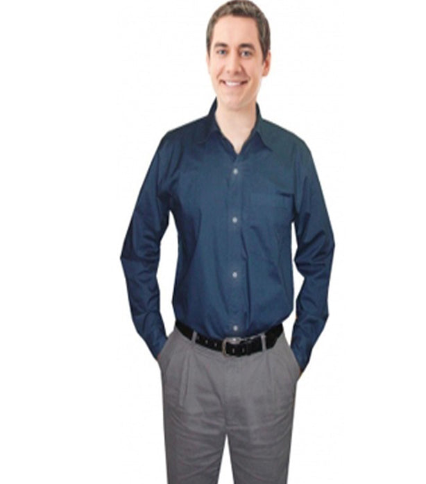 Unisex Poplin Full Sleeve front chest pocket Shirt