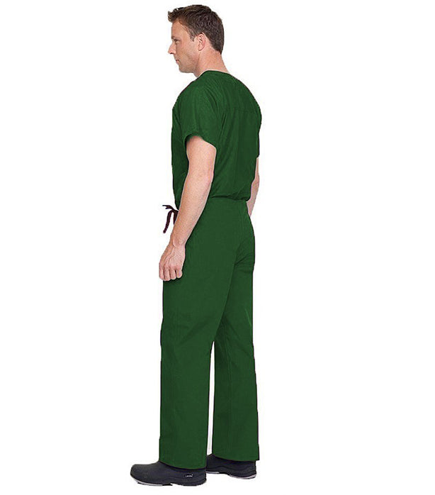 Poplin Unisex Reversible Scrub Set - 4 Pockets, Half Sleeves (1 pocket top 1 pocket pant) & 2 inside Pockets