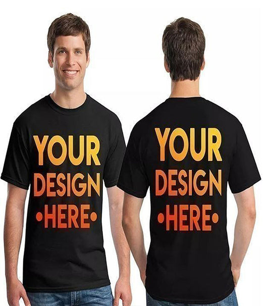 Unisex Customize Printed Round Neck T shirt