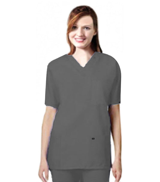 Stretchable Unisex Scrub Set V Neck- 9 Pockets (3 Pockets Top & 6 Pockets Pant 2 Side 2 Back 2 Cargo pockets), Half Sleeves
