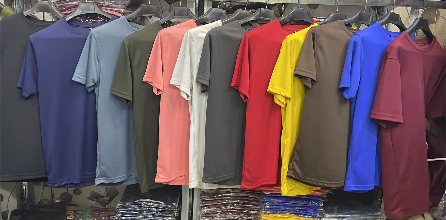 PW: Polyester Mesh Fabric Med-Athletica Unisex Scrub Top Round Neck No Pockets