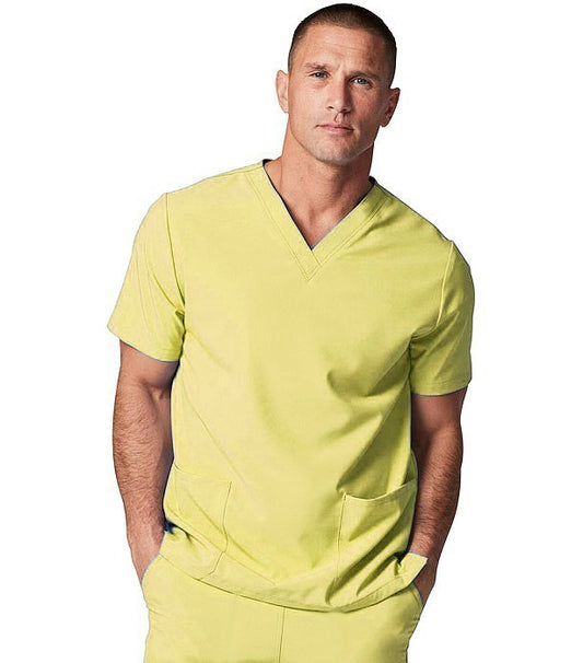 Microfiber Scrub set 6 pocket solid unisex half sleeves (2 pkt top, 4 pkt pant (2 side pockets, 2 back pockets) with elastic drawstring)
