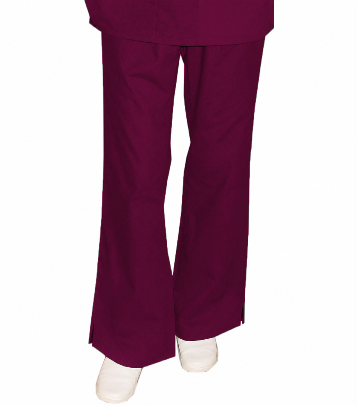Microfiber Stretch Women Scrub Pant 2 side pockets flare leg with elastic and drawstring