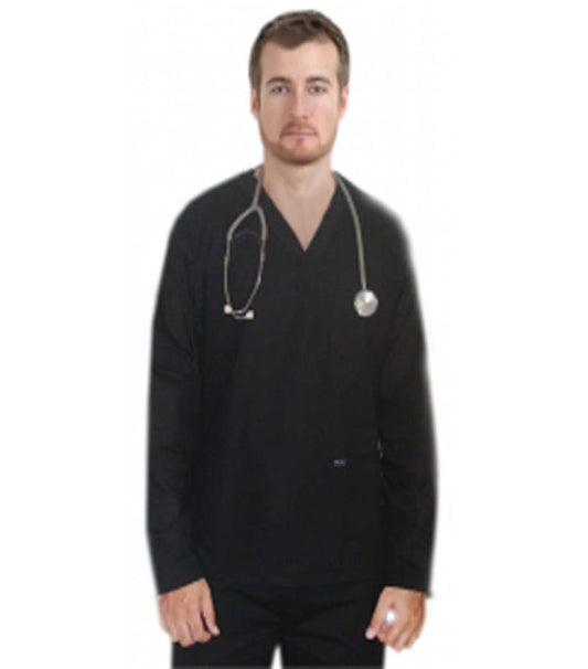 Poplin Unisex Scrub Set V Neck- 6 Pockets (3 Pockets Top, 3 Pockets Pant), Full Sleeves