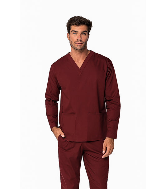 Poplin Unisex Scrub Set - 4 Pockets, Full Sleeves (2-Pocket Top & 2-Pocket Pant)