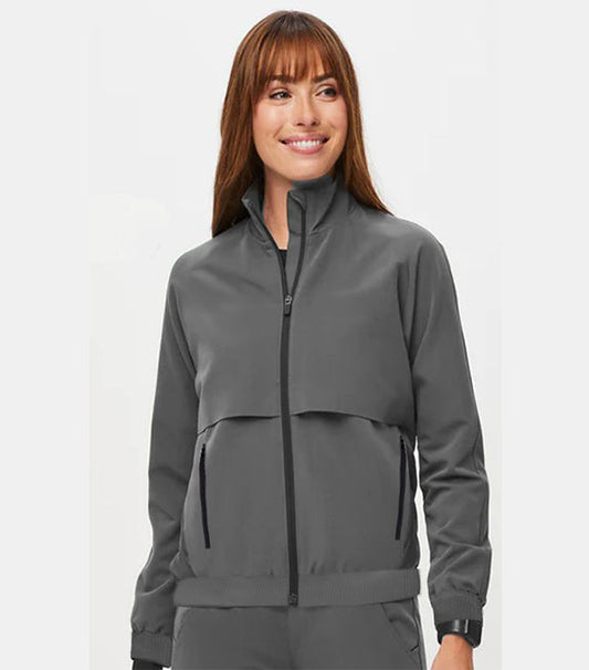 Unisex Performance Scrub Jacket 2 Pockets with Zip Closure and Ribbed Cuffs
