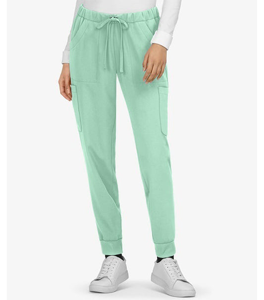 Poplin Women's Jogger Scrub Pant - 6 Pockets (2 Side, 2 Cargo, 2 Back, Pockets)