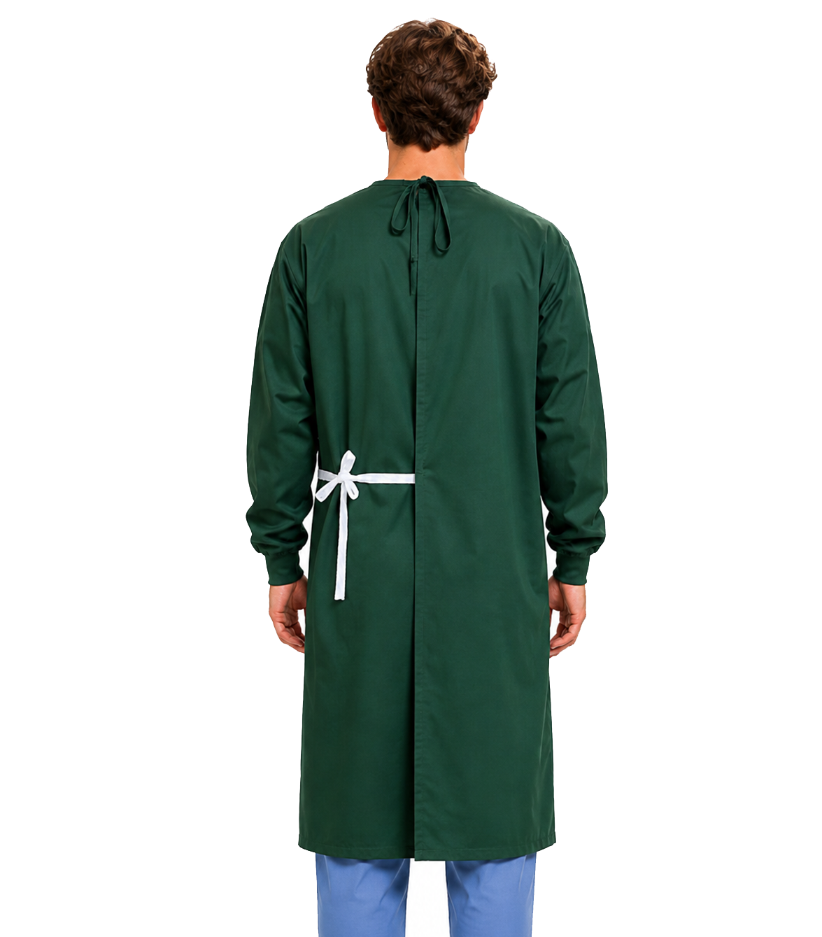 New Doctor gown in full sleeve with rib Back-open tie-able in Cut N Sew Style