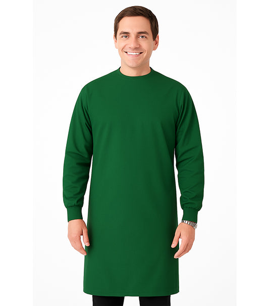 New Doctor gown in full sleeve with rib Back-open tie-able in Cut N Sew Style
