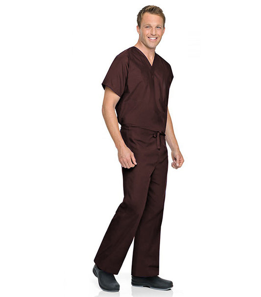 Poplin Unisex Reversible Scrub Set - Without Pockets, Half Sleeves