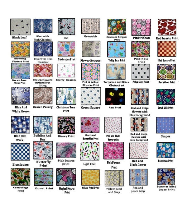 Poplin Scrub Caps in Multiple Prints