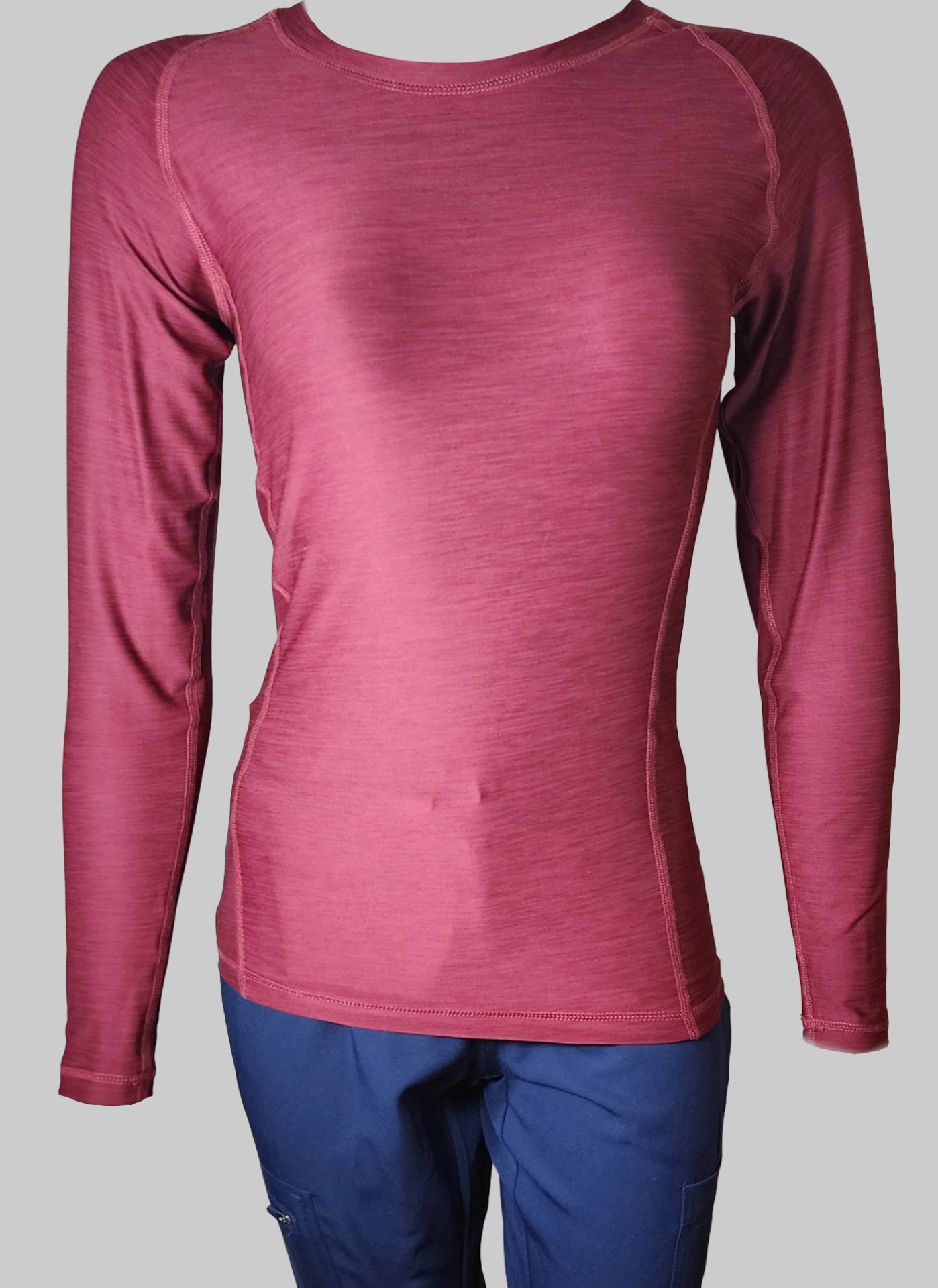 Polyester Fabric Unisex CoreLayer Underscrub Top - Full Sleeves, No Pockets