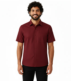 Unisex Poplin Half Sleeve Shirt with 1 Chest Pocket